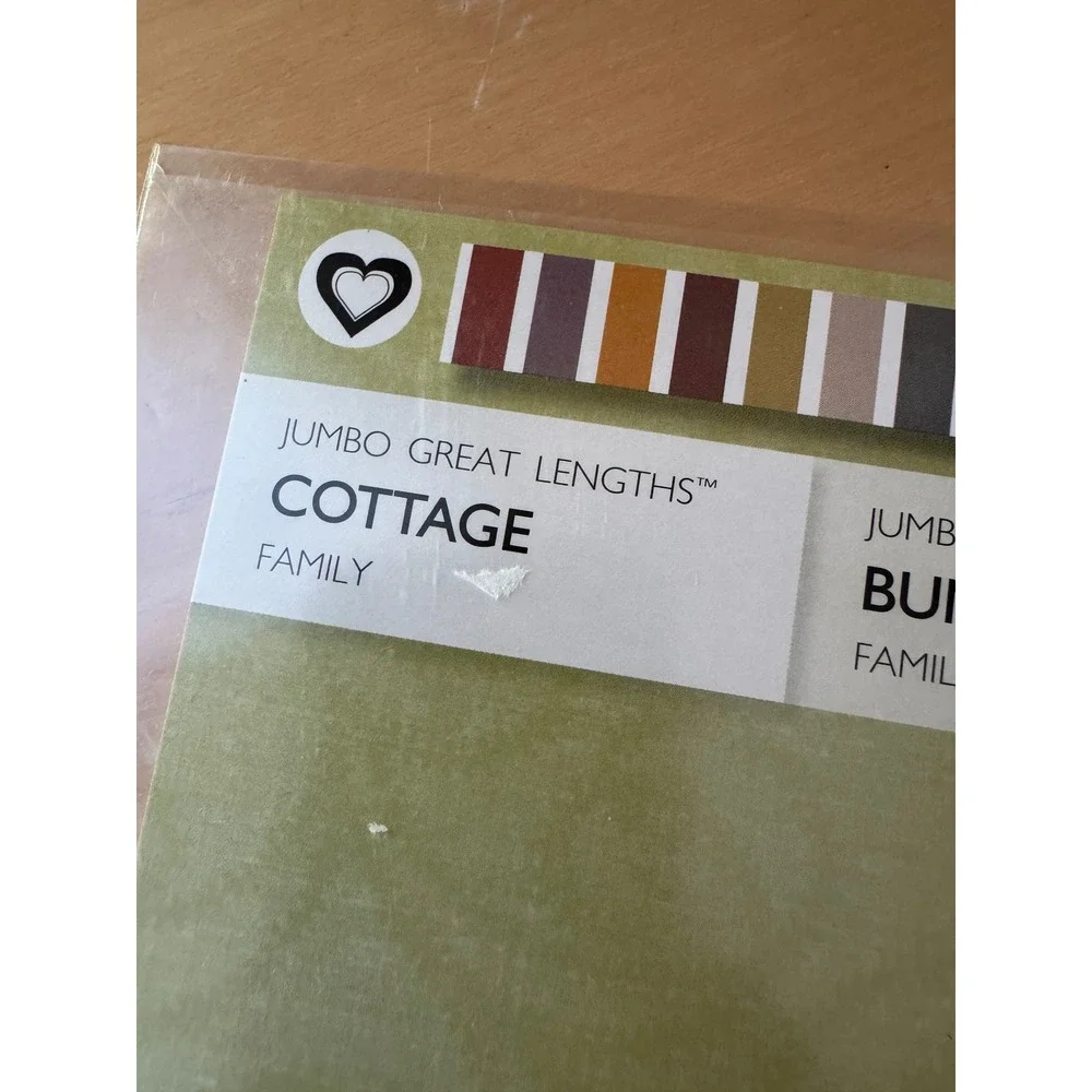 Creative Memories Jumbo Great Lengths Cottage‎ Family Sticker Sheet 2006 Hearts